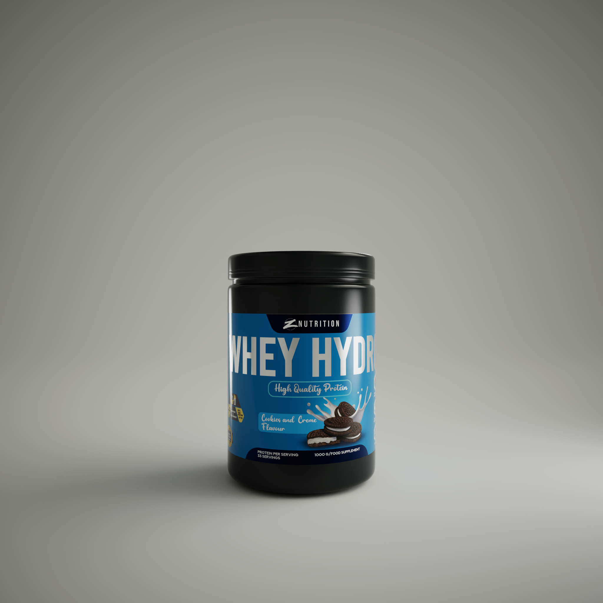 HYDRO WHEY COOKIES UND CREME-GESCHMACK (1000 GR) 🍪🥛