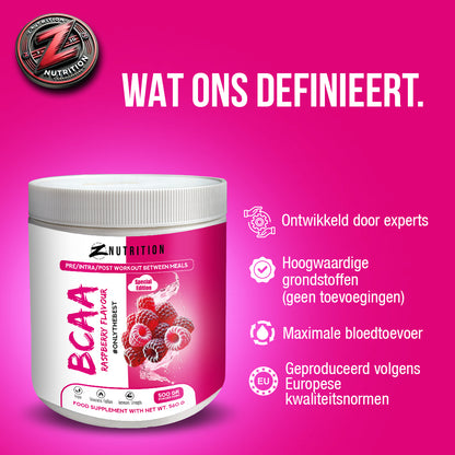 Z-NUTRITION BCAA RASPBERRY FLAVOUR | SPECIAL EDITION (500G)