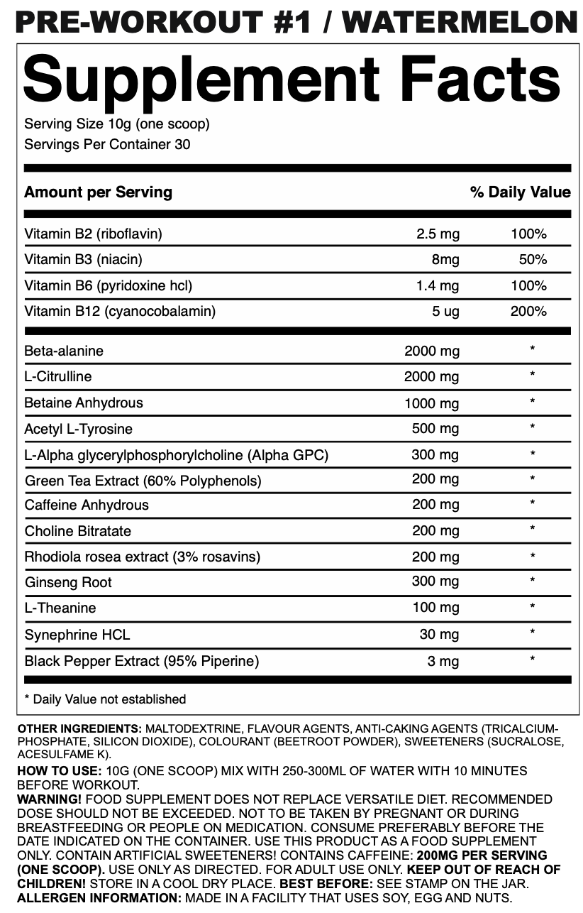 ZNUTRITION GORILLA BOOST PRE-WORKOUT WATERMELON (300G)🍉
