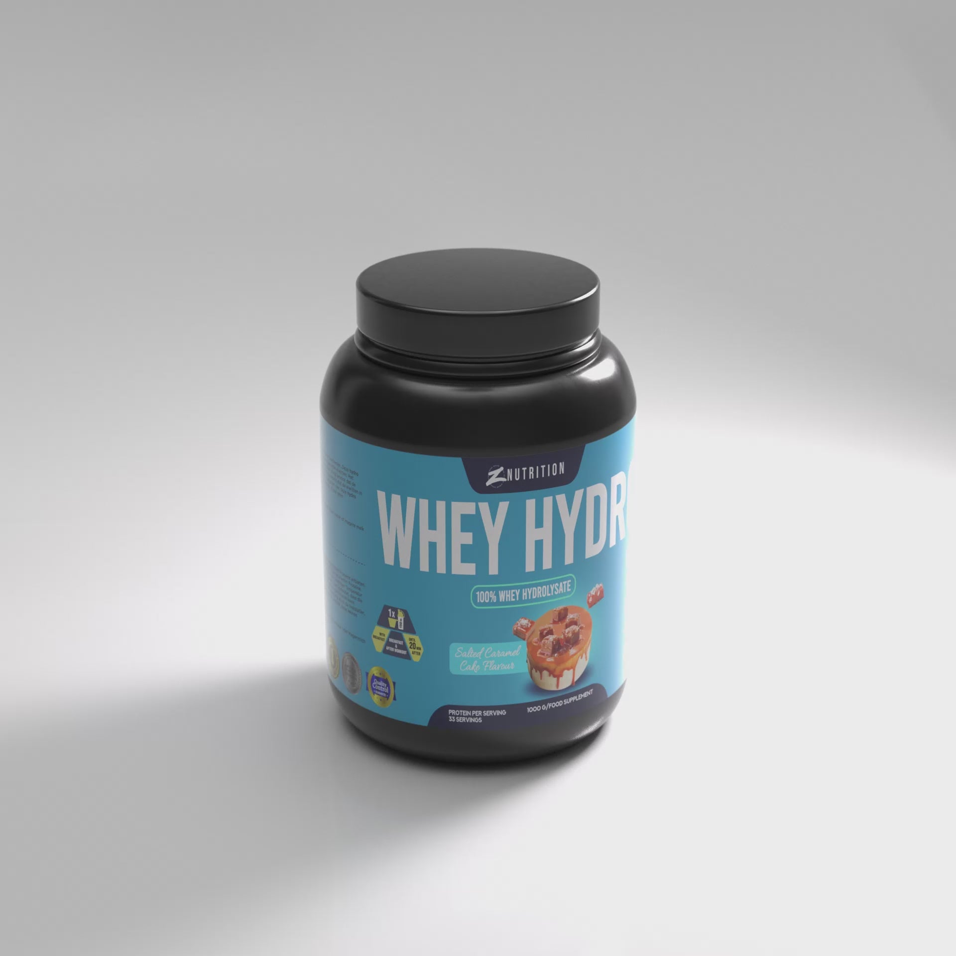 HYDRO WHEY SALTED CARAMEL CAKE FLAVOR (1000 GR) 🍰