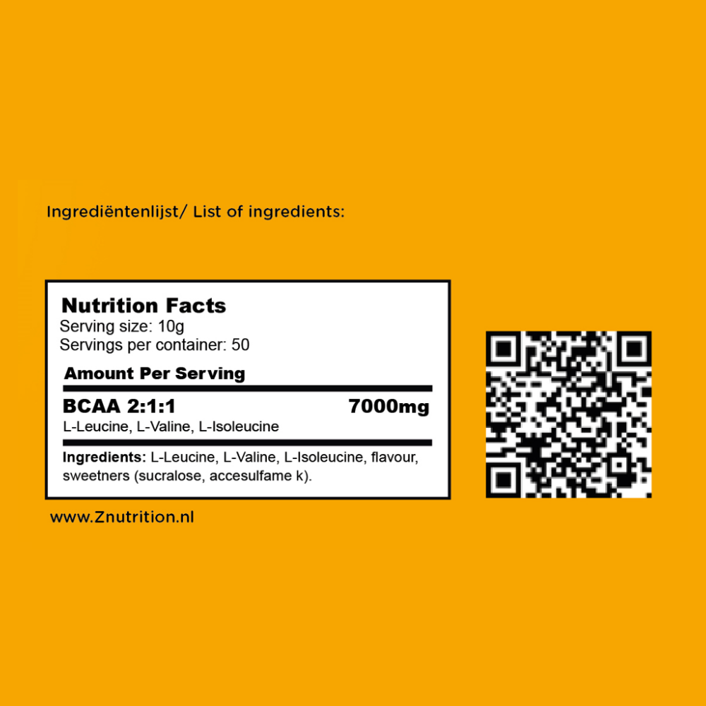 Z-NUTRITION BCAA-MANGO-GESCHMACK (500G)