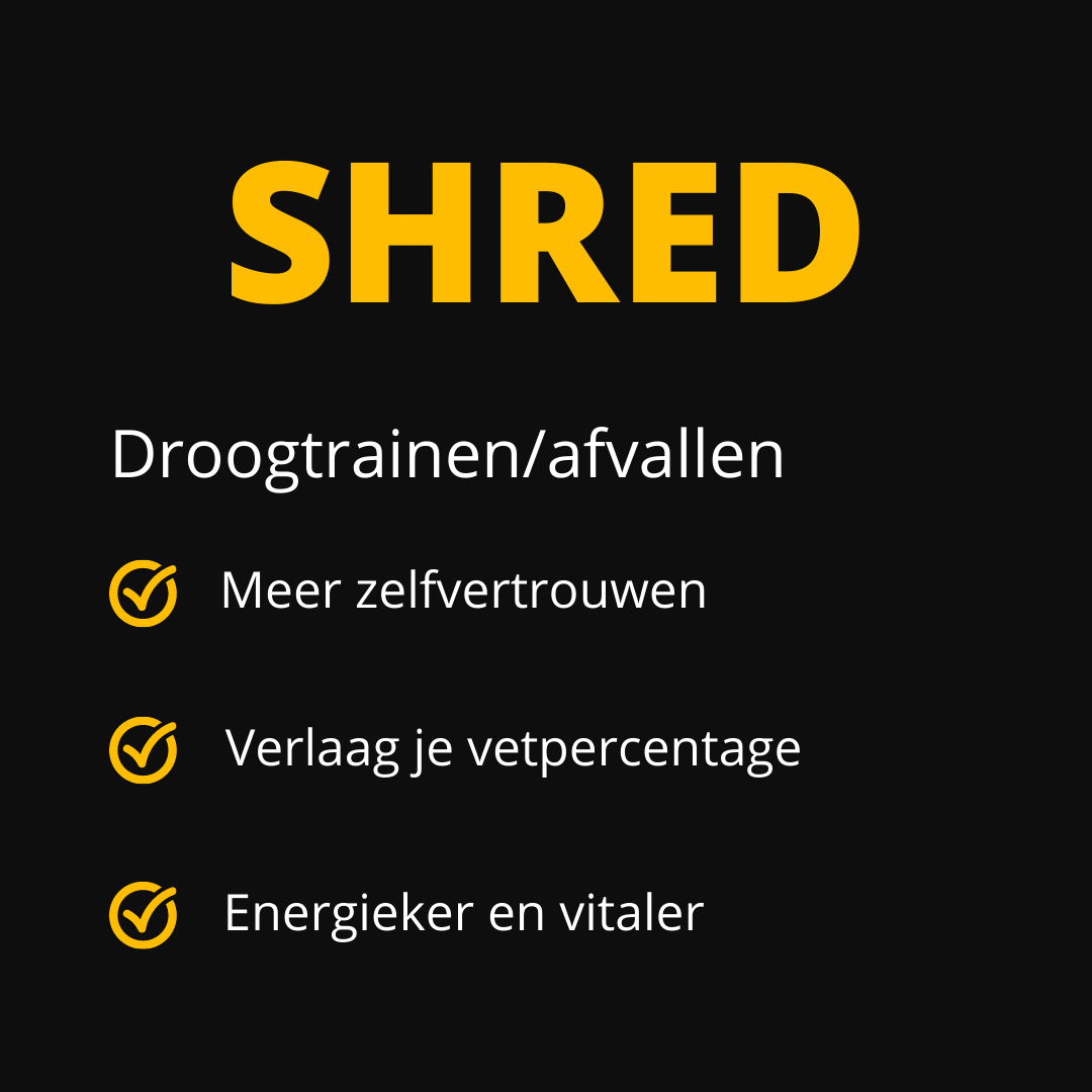 TRAININGSCHEMA  SHRED